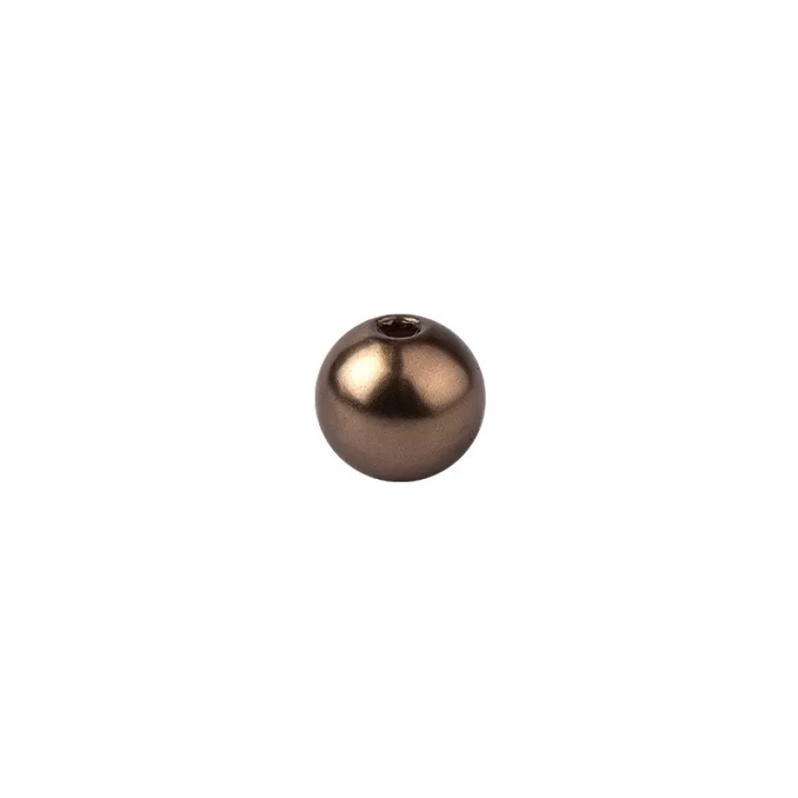 Perlen Perlmutt, Ø 8mm, braun, 100 Stück