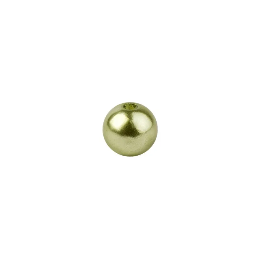 Perlen, Perlmutt, Ø 10mm, hellgrün, 50 Stück