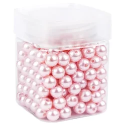 Perlen, Perlmutt, Ø 10mm, rosa, 120g