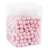 Perlen, Perlmutt, Ø 8mm, rosa, 120g