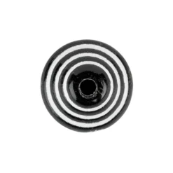 Perlen, Raute, 1,1cm x 1,4cm, schwarz-weiß, 38 Stück