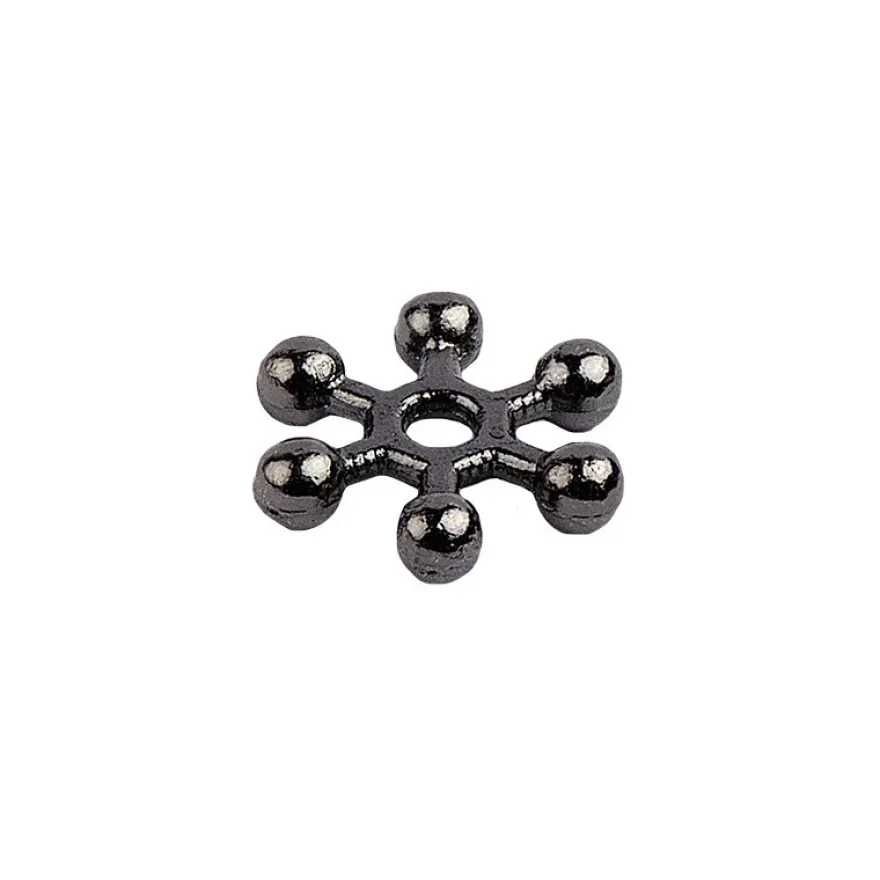 Perlenräder, Ø 6 mm, anthrazit, 250 Stück