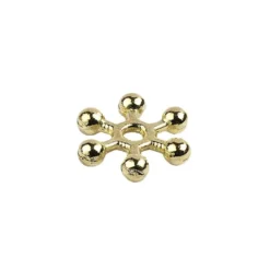 Perlenräder, Ø 6 mm, hellgold, 250 Stück