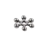 Perlenräder, Ø 6 mm, silbergrau, 250 Stück