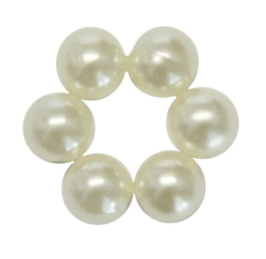 Perlenringe, perlmuttfarben, Ø1,5 cm, 20er Set