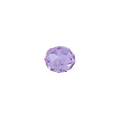 Perlen, Rondelle, facettiert, 0,8cm x 0,6cm, flieder, 20 Stück