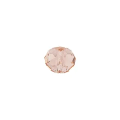 Perlen, Rondelle, facettiert, 0,6cm x 0,4cm, rosé, 30 Stück