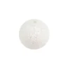Perlen, rund, glitzer, Ø 1,8cm, weiß, irisierender Glitzer, 13 Stück
