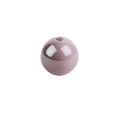 Perlen, rund, glänzend, Ø 1,4cm, Hämatit-Optik, silber, grau, flieder, 25 Stück