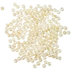 Perlen, rund, Ø 3mm, facettiert, klar, irisierend, 200 Stück