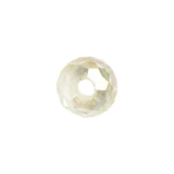Perlen, rund, Ø 4mm, facettiert, klar, irisierend, 180 Stück