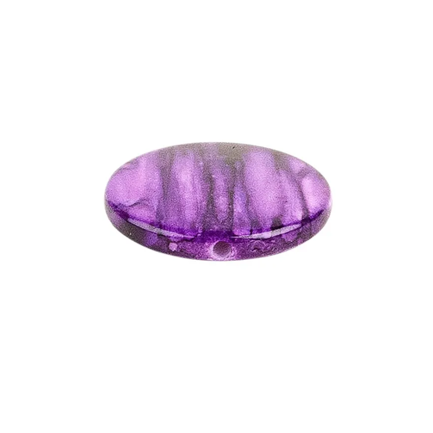 Perlen, Scheiben, glänzend, Ø 2,5cm, Amethyst-Optik, violett, 16 Stück