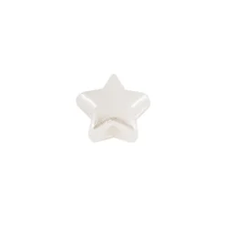 Perlen, Stern 1, flach, 0,7cm x 0,4cm, perlmutt-weiß, 770 Stück