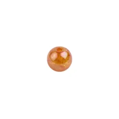 Perlen, transparent, irisierend, Ø8mm, 100 Stück, orange
