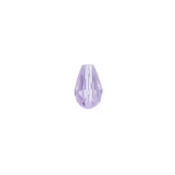 Perlen, Tropfen, facettiert, 0,8cm x 1,1cm, flieder, 20 Stück