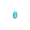 Perlen, Tropfen, facettiert, 1cm x 1,4cm, türkisblau, 15 Stück