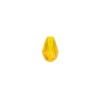 Perlen, Tropfen, facettiert, 0,8cm x 1,1cm, goldgelb, 20 Stück