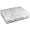 Perlen-Vielfalt in Kunststoff-Box, verschiedene Perlenarten, 500g, klar-irisierend