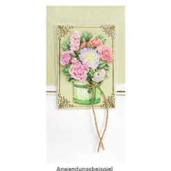 Perlmutt-Grußkarten, Marmor-Schimmer, 10,5cm x 21cm, 5 Farben, inkl. Umschläge, 10 Stück