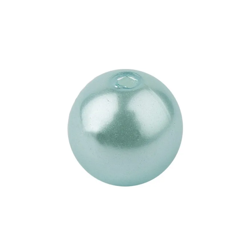 Perlmutt-Perlen, Ø1 cm, 50 Stück, mint
