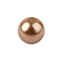 Perlmutt-Perlen, Ø8 mm, 100 Stück, antik-rosa