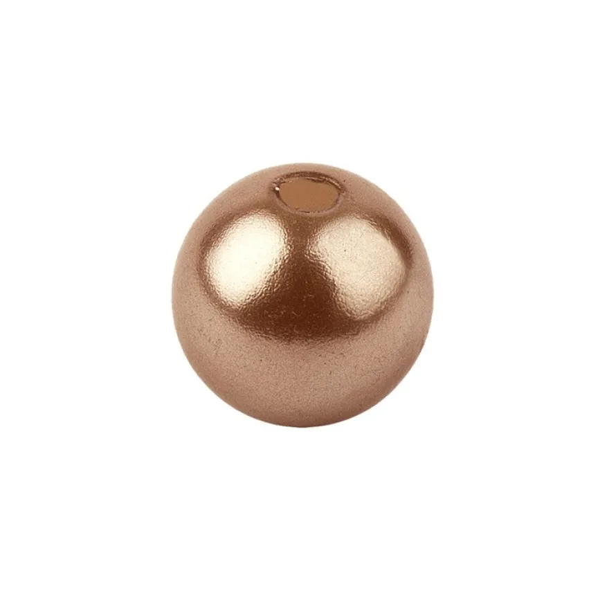 Perlmutt-Perlen, Ø8 mm, 100 Stück, antik-rosa