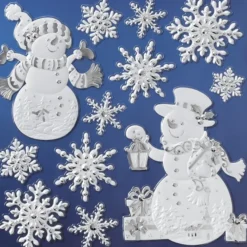 Perlmutt-Relief-Sticker XL, Winter 1, 31 x 30 cm
