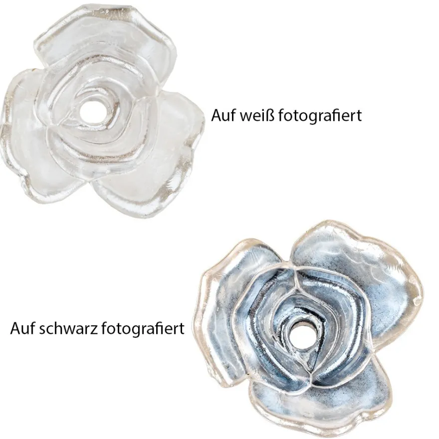 Perlmutt-Rosen, Ø2,5cm, 10 Stück, perlmutt