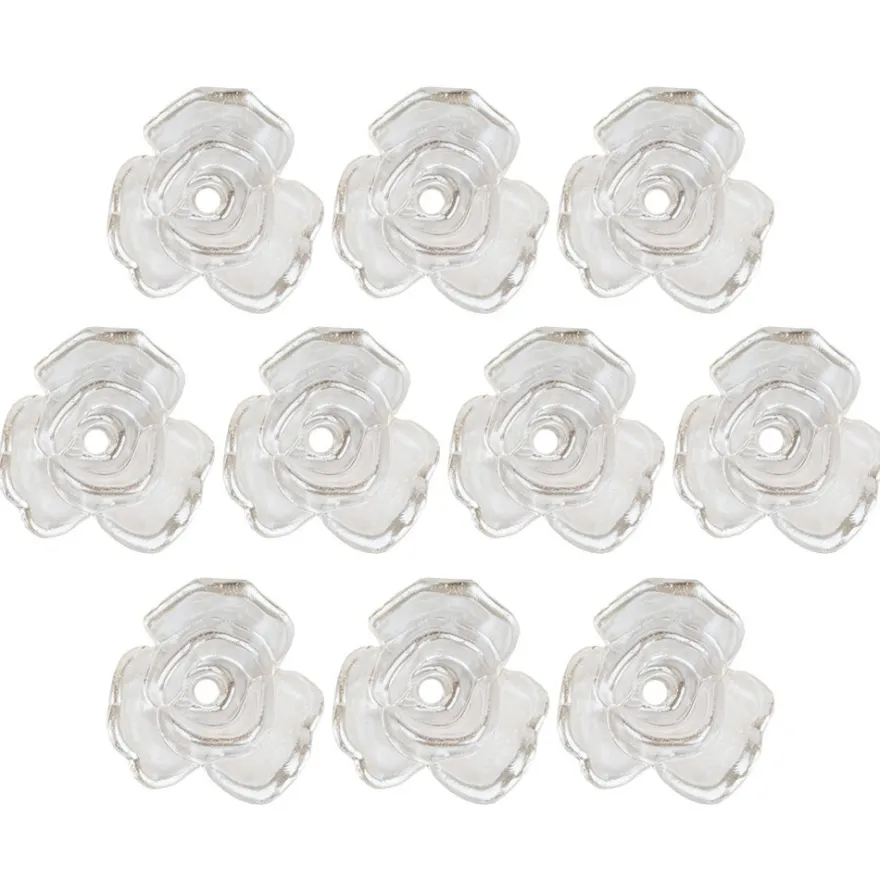 Perlmutt-Rosen, Ø2,5cm, 10 Stück, perlmutt