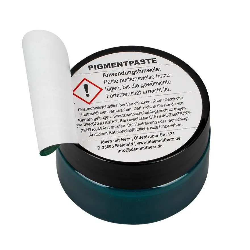 Pigmentpaste für Epoxidharz, 30g, jadegrün, hochpigmentiert, untereinander mischbar, UV-stabil