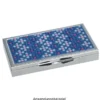 Pillendosen rechteckig, 4,5cm x 8,2cm x 1,2cm, silber, 2 Stück