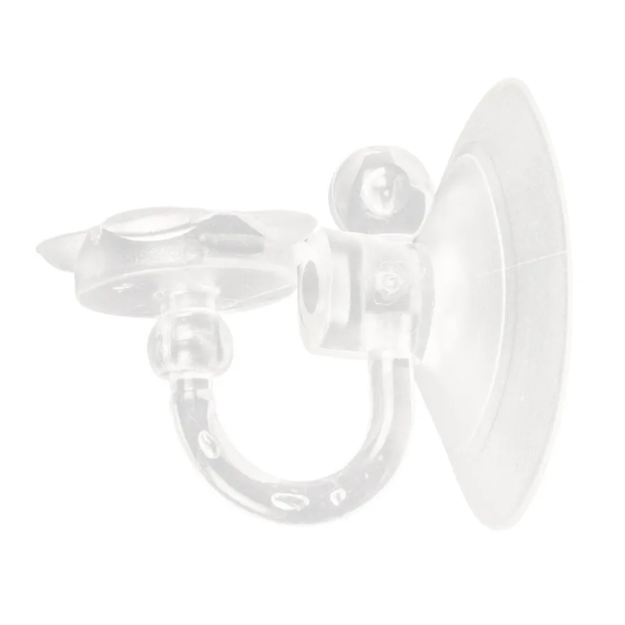 Podest-Haken mit Saugnapf, transparent, 5 Stück