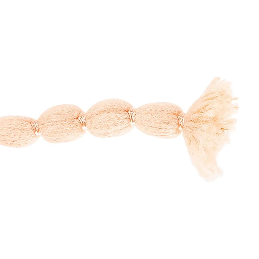 Pompon-Band, Ø 1cm, 10m, auf Rolle, apricot