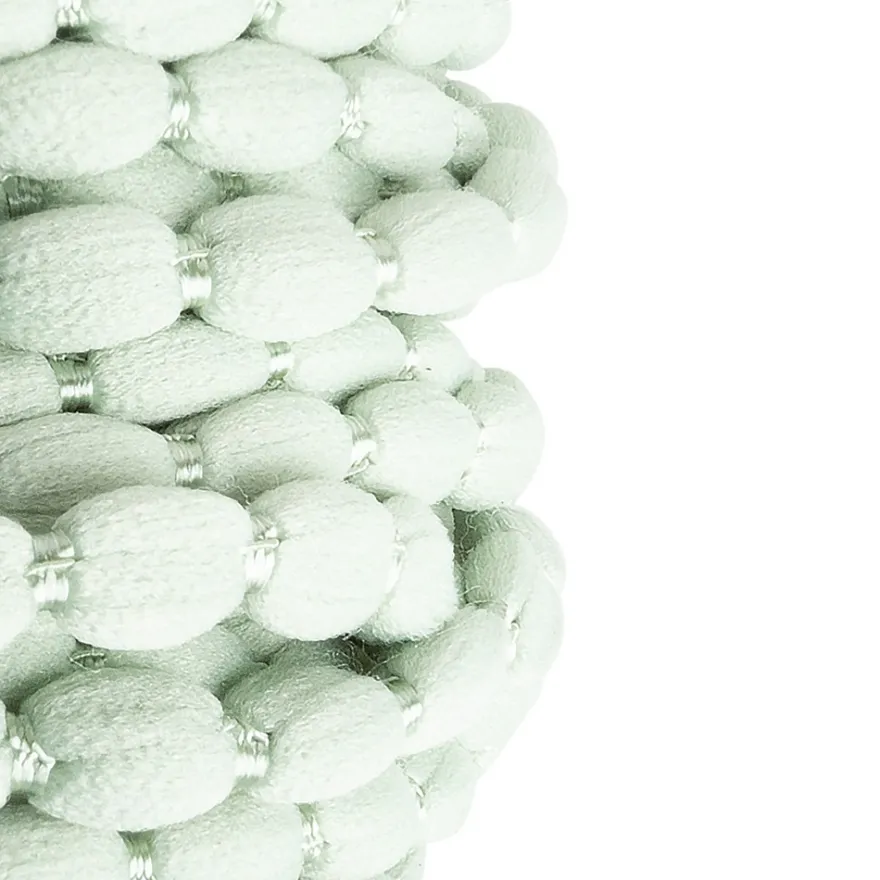 Pompon-Band, Ø 1cm, 10m, auf Rolle, pastellgrün