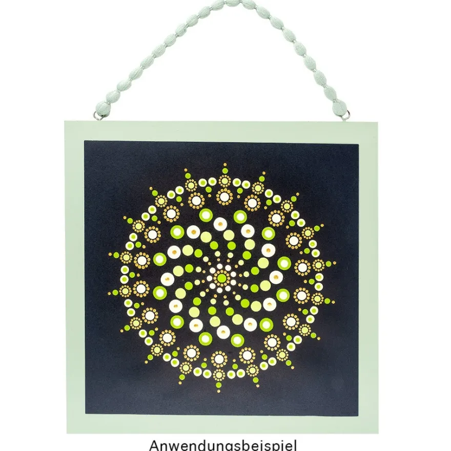 Pompon-Band, Ø 1cm, 10m, auf Rolle, pastellgrün