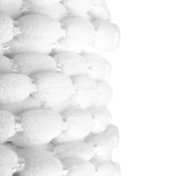 Pompon-Band, Ø 1cm, 10m, auf Rolle, weiß