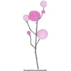 Pompons, Violett- & Rosatöne, versch. Farben und Größen, 500 Stück