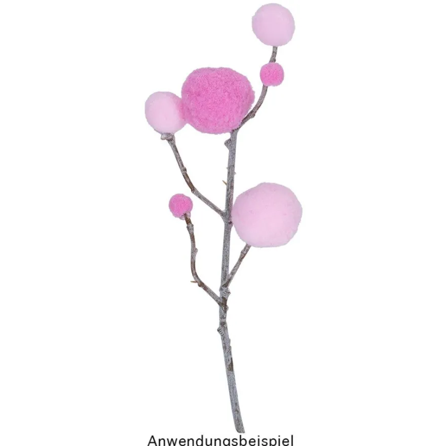 Pompons, Violett- & Rosatöne, versch. Farben und Größen, 500 Stück