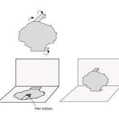 Pop-Up 3-D Motive, Niedliche Elfen, 5,5-8cm, 10 Motive