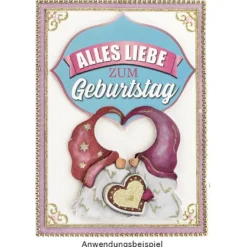 Postkarten, Geburtstag, 10,5cm x 14,8cm, 250 g/m², 24 verschiedene Designs, 24 Stück