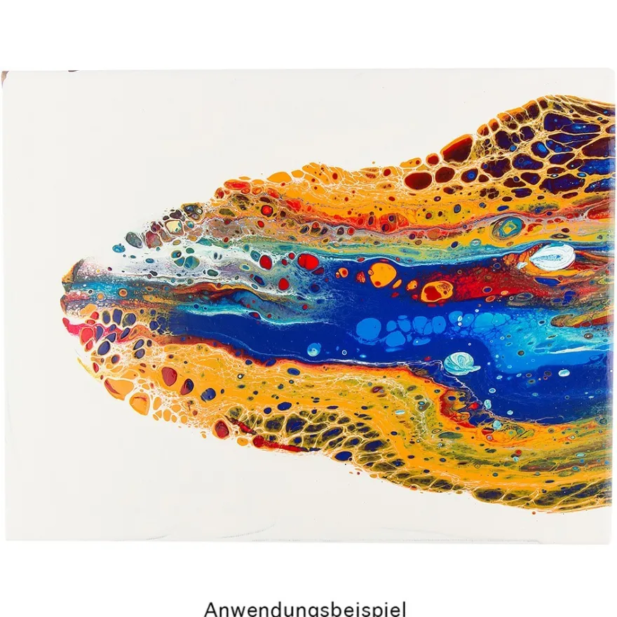 Pouring Mix, 2 in 1, Pouring Medium & Acrylfarbe, orange, 180ml