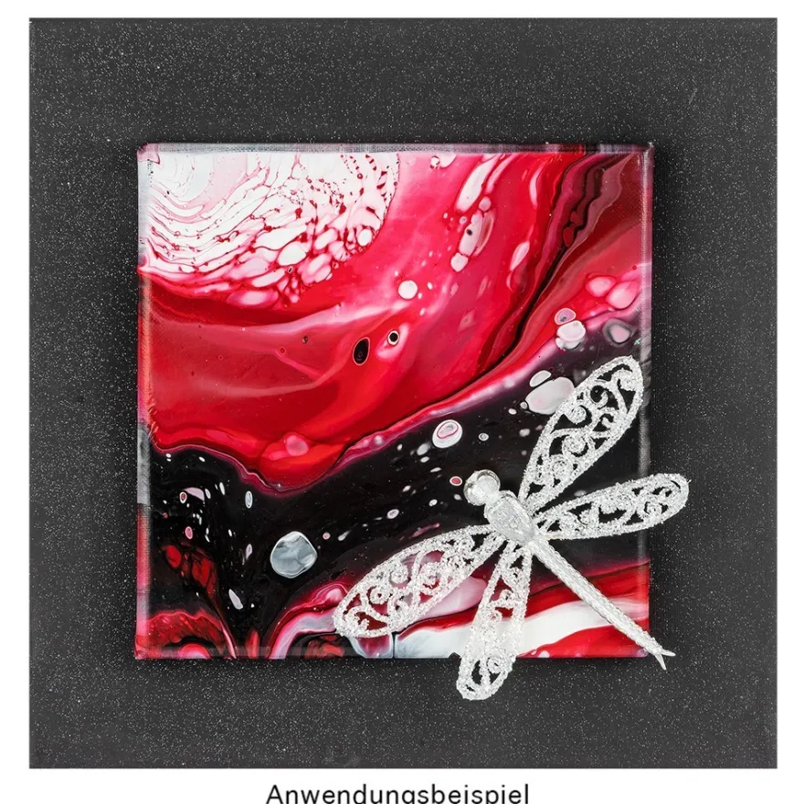 Pouring Mix, 2 in 1, Pouring Medium & Acrylfarbe, rot, 180ml