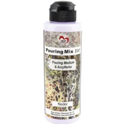 Pouring Mix, 2 in 1, Pouring Medium & Acrylfarbe, flieder, 180ml