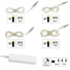 Powerbanks mit Ladestation, inkl. 4 LED-Drahtlichterketten mit Timer, 11-teilig