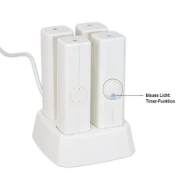 Powerbanks mit Ladestation, inkl. 4 LED-Drahtlichterketten mit Timer, 11-teilig