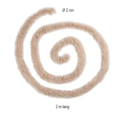 Premium-Flausch-Draht, 2m lang, Ø4cm, rosé