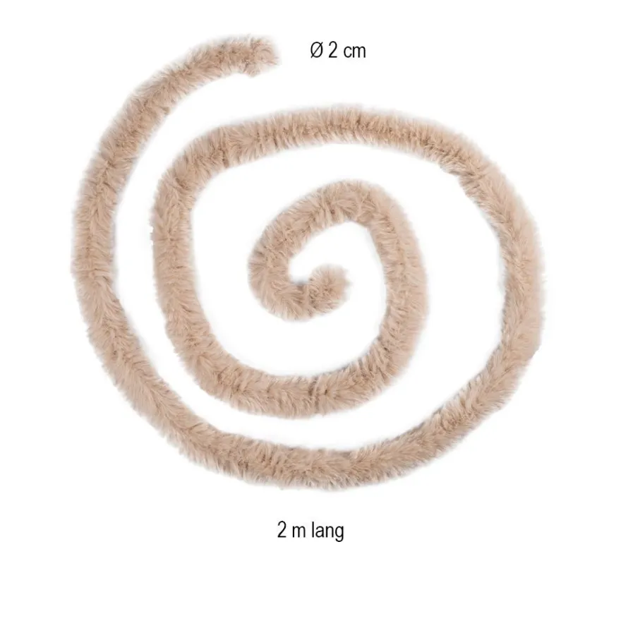 Premium-Flausch-Draht, 2m lang, Ø4cm, rosé