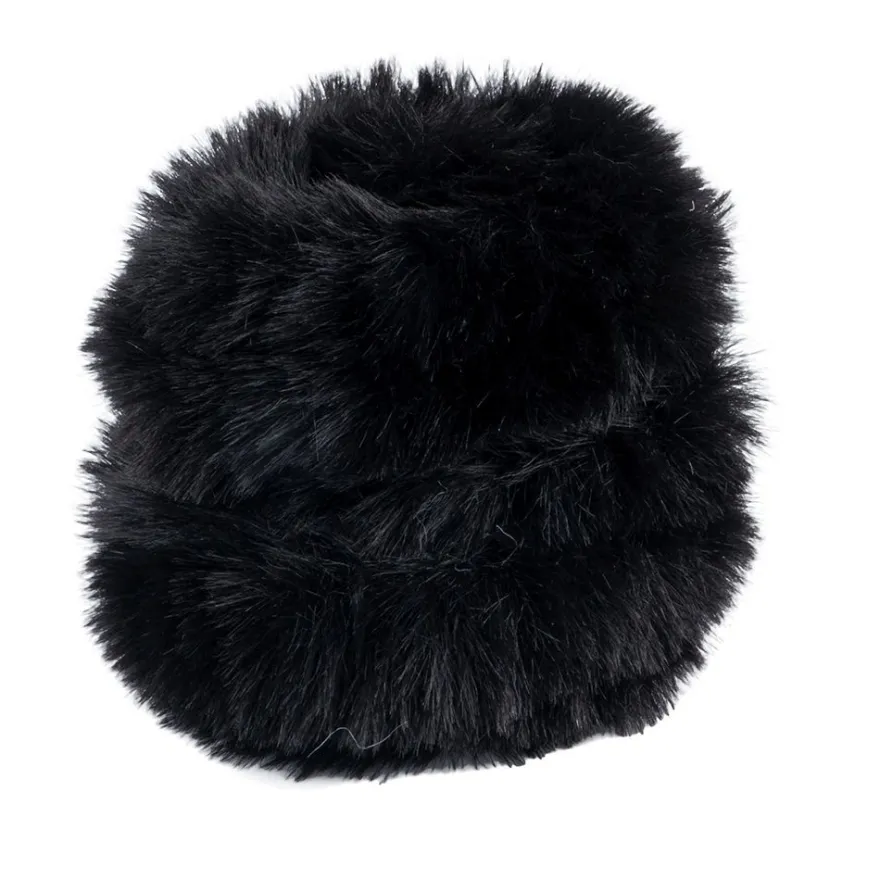 Premium-Flausch-Draht, 2m lang, Ø4cm, schwarz