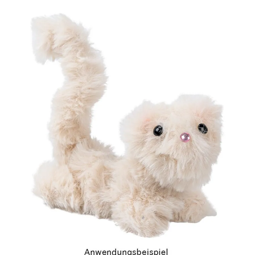 Premium-Flausch-Draht, 2m lang, Ø4cm, hellbeige