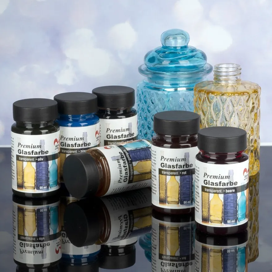 Premium-Glasfarbe, transparent, taupe, 90ml
